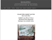 Tablet Screenshot of lugosiauctions.com.au